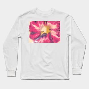 Pink Gold Wild Rose Long Sleeve T-Shirt